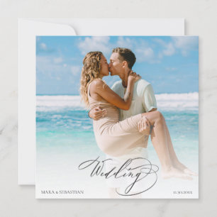 *~* DIY Couple FOTO UAWG QR AR6 Hochzeit Einladung