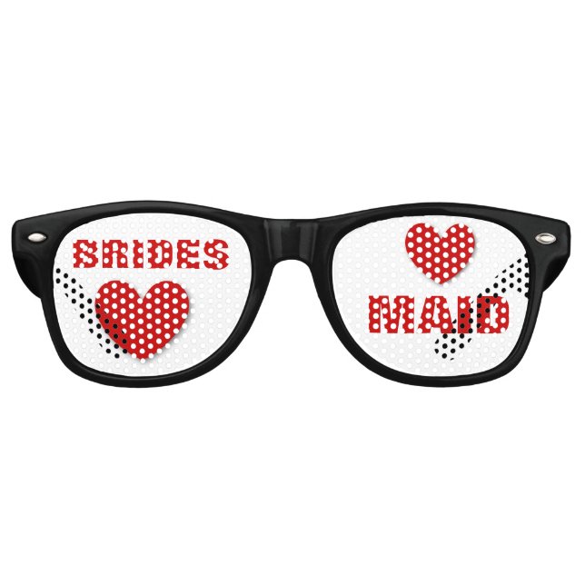 DIY Create your own BRIDESMAID Party Shades A60 Partybrille (Vorderseite)