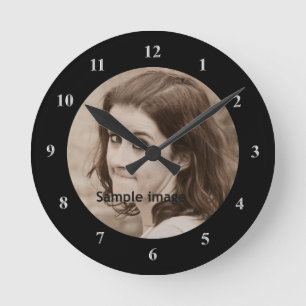 DIY Create Your Own Design   Personalized Photo Runde Wanduhr