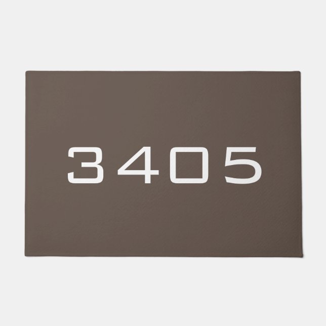 DIY CUSTOM ADRESSE NUMMER UND Farbe Fußmatte (Vorderseite)