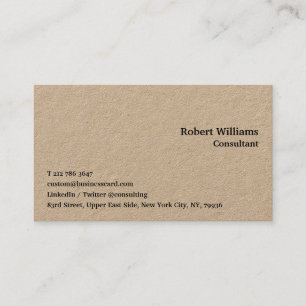 DIY Custom Beruflich Modern Elegante Luxe Kraft Visitenkarte