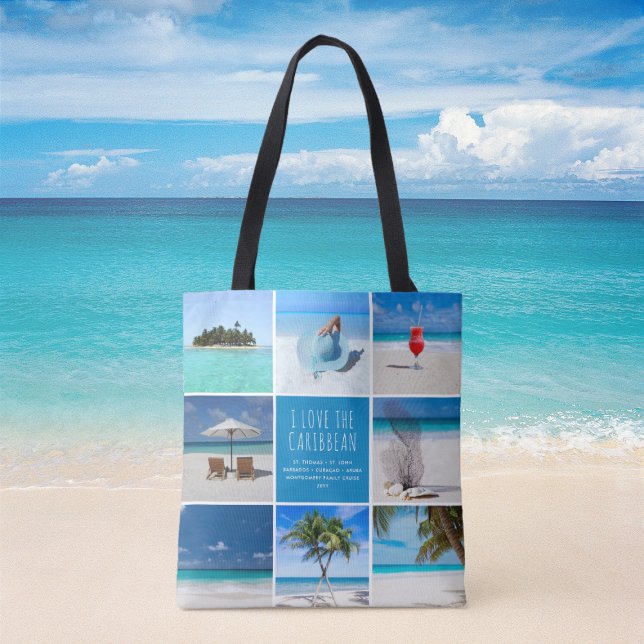 DIY Custom Destination Travel Foto Collage (DIY Custom Destination Travel Photo Collage Tote Bag)