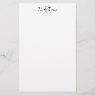 DIY Custom Monogram Stationary Briefpapier