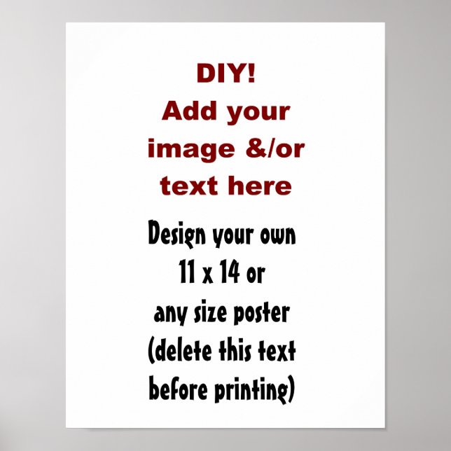 DIY Custom Poster Sie selbst entwerfen (Vorne)