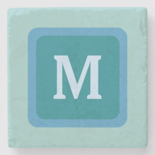 DIY Design your own Monogram Stone Untersetzer V13
