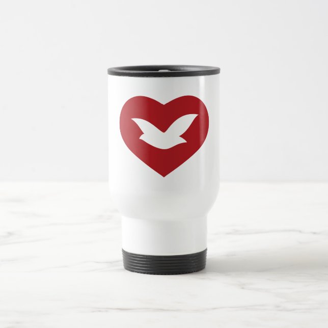 DIY DOVE FRIEDENSREISE Mug Reisebecher (Mittel)