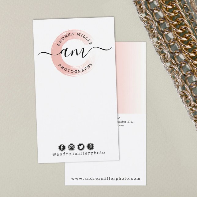 DIY Earring Jewelch Bow Card Rose Gold Swash Logo Visitenkarte (Von Creator hochgeladen)