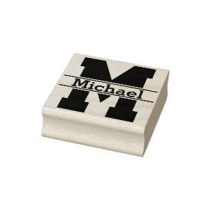DIY - Einfach Monogramm / Name Gummi Briefmarke Gummistempel