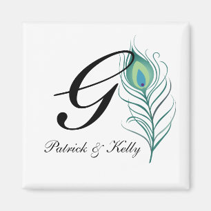 DIY Elegant Peacock Feather Magnet