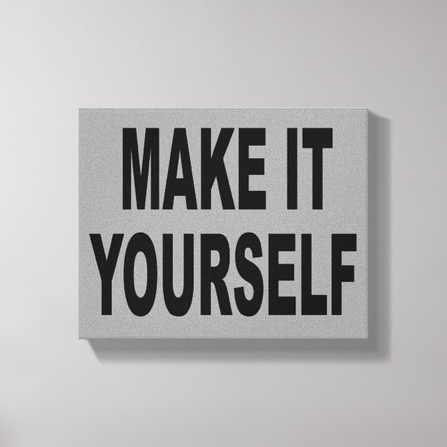 DIY erstellen Sie Ihr eigenes handgefertigtes Canv Leinwanddruck (Vorderseite)
