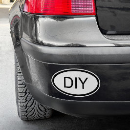 DIY Euro Style Oval Form Aufkleber