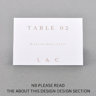 DIY Faltmoderne, schmutzige rosa Platzkarten