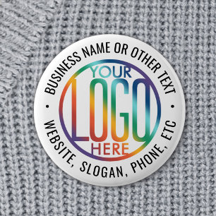 DIY Farbe   Ihr Firmenlogo Werbe-Rundling Button