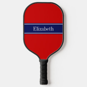 DIY Farben Blaues Band Rotes BG S Pickleball Schläger