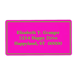 DIY Farben Gerahmt Schockierendes Rosa Limettengrü