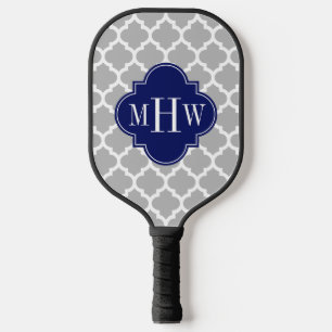 DIY-Farben Marokkanisch Grau Blau Weiß BG 3 Anfang Pickleball Schläger