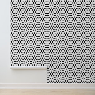 DIY-Farben Marokkanisches Quatrefoil #4 SM Schwarz Tapete