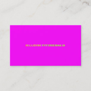 DIY-Farben+Schriften Visitenkarte/Neonrosa Visitenkarte