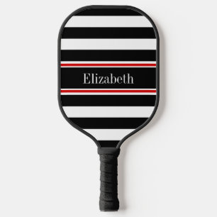 DIY-Farben Schwarze Streifen Schwarz-Rotes Band Wh Pickleball Schläger