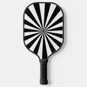 DIY-Farben Sonnenstrahlen Schwarz Weiß S Pickleball Schläger