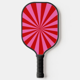 DIY-Farben Sonnenstrahlen Sonnenexplosion Rot Heiß Pickleball Schläger