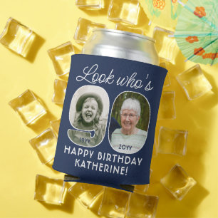 DIY-Farben • Wer feiert 90. Geburtstag? 2 Foto Dosenkühler