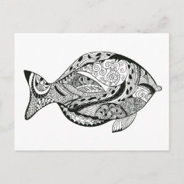 DIY-Färbung im Aquarelldesign Postkarte