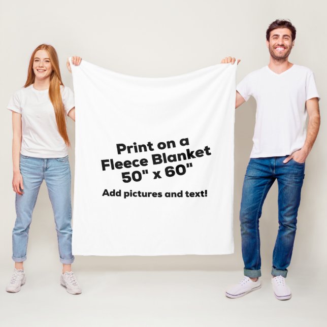 DIY FLEECE-DECKE - addieren Sie pics und Text! Fleecedecke (Beispiel)