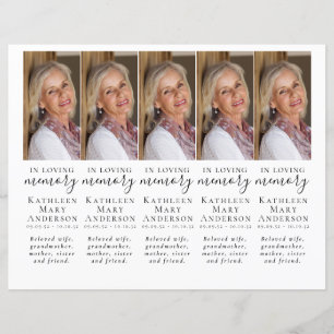 DIY Foto Beileid Beerdigung Gebet Lesezeichen