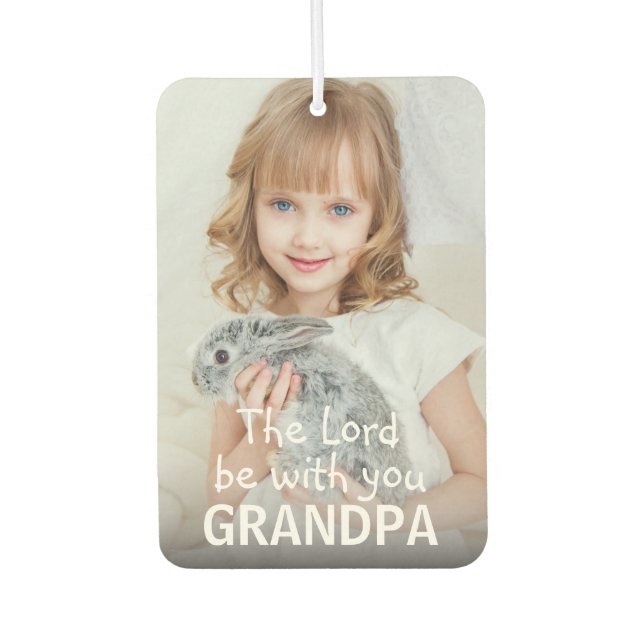DIY Foto Lord be with You Opa Autolufterfrischer (Vorderseite)