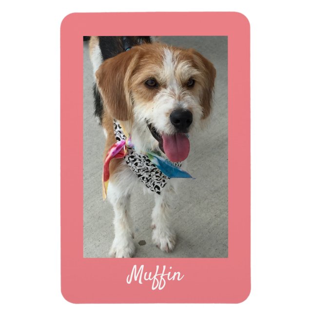 DIY Foto- oder Kindername des Hauses, Korallen Magnet (Vertikal)