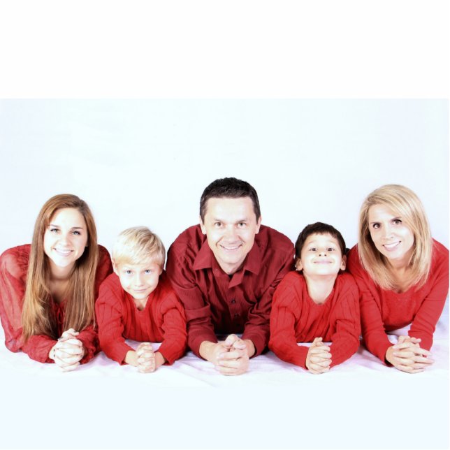 DIY-Fotoskulptur | Ihre Bildausschnitt-Familie Freistehende Fotoskulptur (Vorne)