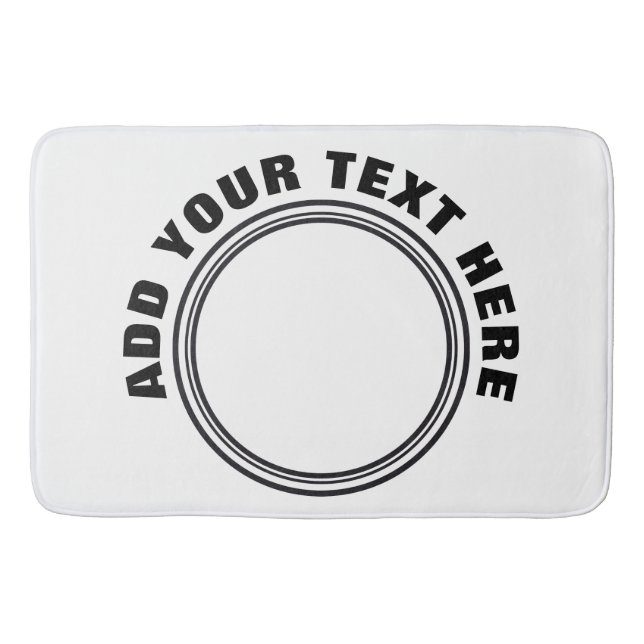 DIY - Fügen Sie Ihr eigenes Zeichen, Foto und Text Badematte (Vorderseite)