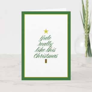 DIY-Geschenkkartenplatzierung Weihnachten "Yule"-K Karte