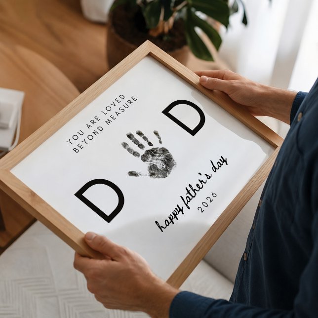 DIY-Handabdruck-Vater Vatertag Poster (Von Creator hochgeladen)