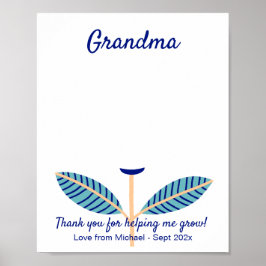 DIY Handprint Vielen Dank Vorlage Poster