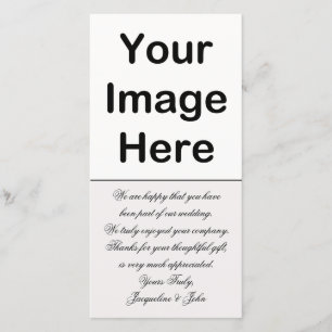 DIY - Hochzeit Vielen Dank Foto Beilage Dankeskarte