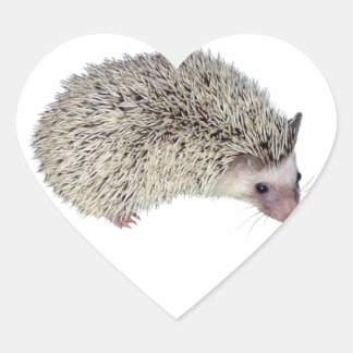 DIY Igel rechts Herz-Aufkleber