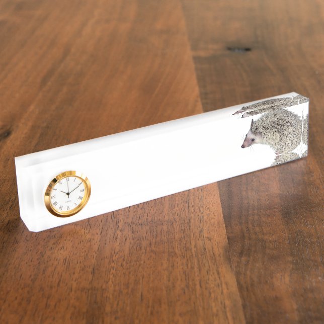 DIY Igelsnummernschild Namensplakette (Seite)