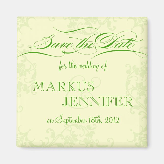 DIY Irischer Hochzeits-Save-the-Date-Magnet Magnet (Vorne)