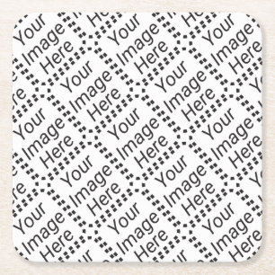 DIY. Machen Sie es total Ihr, laden Sie Bild, Rechteckiger Pappuntersetzer