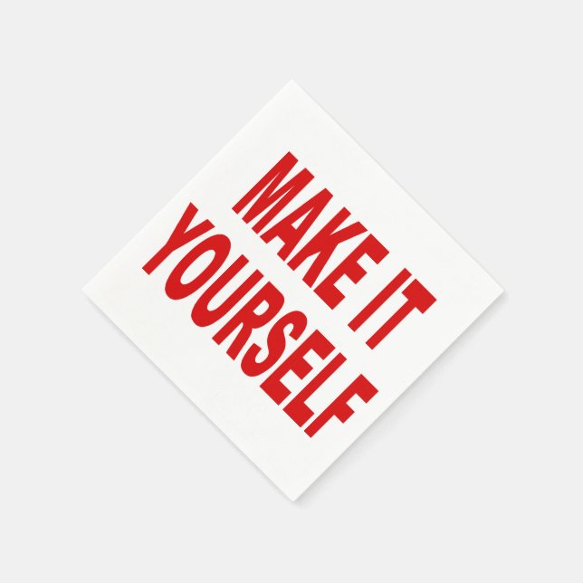 DIY macht sich selbst Serviette (Ecke)