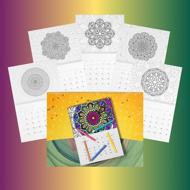 DIY Mandala Coloring Kontur - Museo Cantonale d'Ar Kalender (Von Creator hochgeladen)