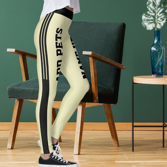 DIY Modern Animal Lover Pet Friends Cat Mom Cream Leggings (Von Creator hochgeladen)