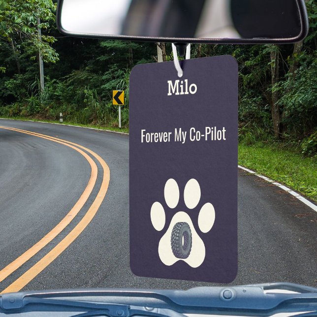 DIY Modern Cute Funny Pet Dog Dad Paw Minimalist  Autolufterfrischer (Von Creator hochgeladen)