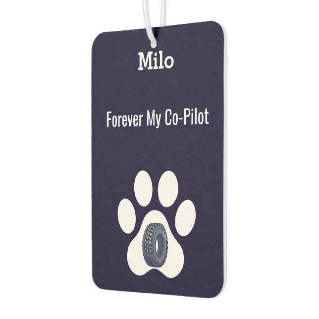 DIY Modern Cute Funny Pet Dog Dad Paw Minimalist  Autolufterfrischer (Links)