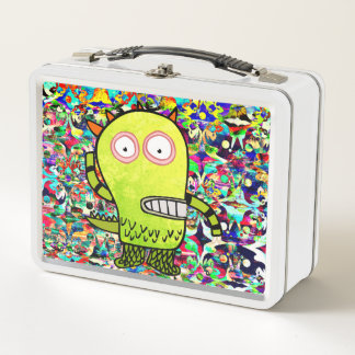DIY NAME HAPPY MONSTER Metal Lunchbox