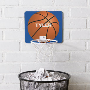 DIY Name in Weiß, Tief Blau Mini Basketball Netz
