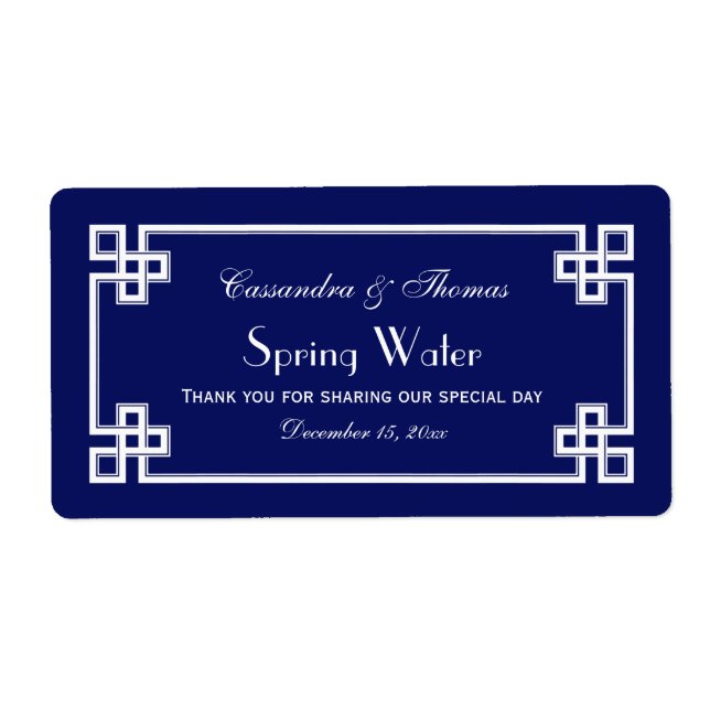 DIY Navy Welch griechischer Tastrahmen H Wasserfla (Vorne)