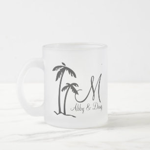 DIY Palm Tree Ziellogo Mattglastasse